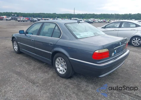 2001 BMW 740 I Automatic из США, поврежденный, VIN WBAGG834X1DN87354